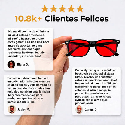 Gafas de luz azul sin graduar unisex - Blue Aura